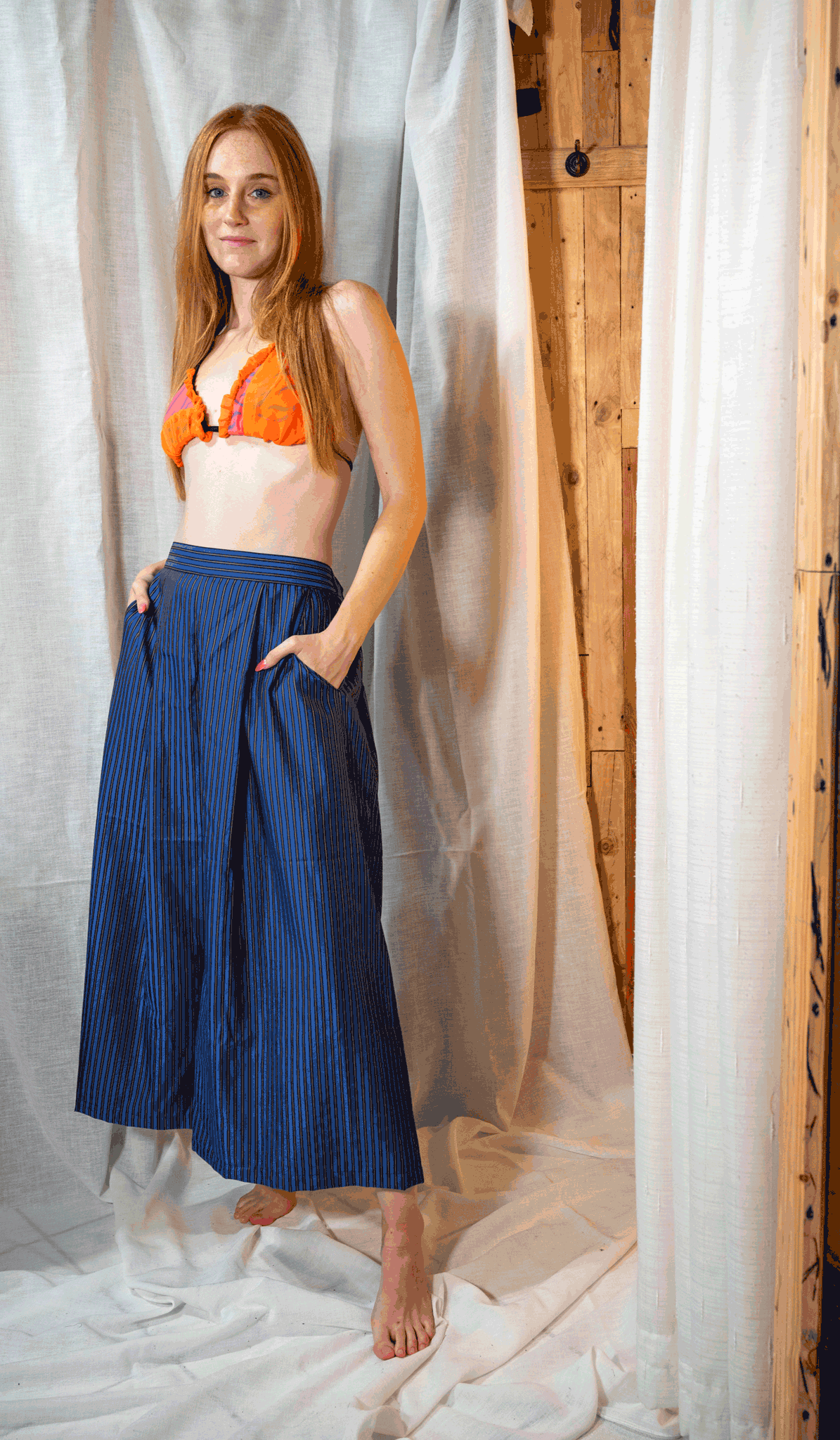 Pantaloni Marea Blu